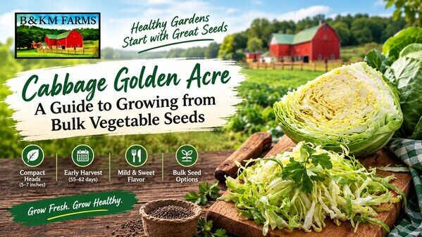 New York, Business, Cabbage Golden Acre: Growing From Bulk Vegetable Seeds &ndash; B&KM Farms