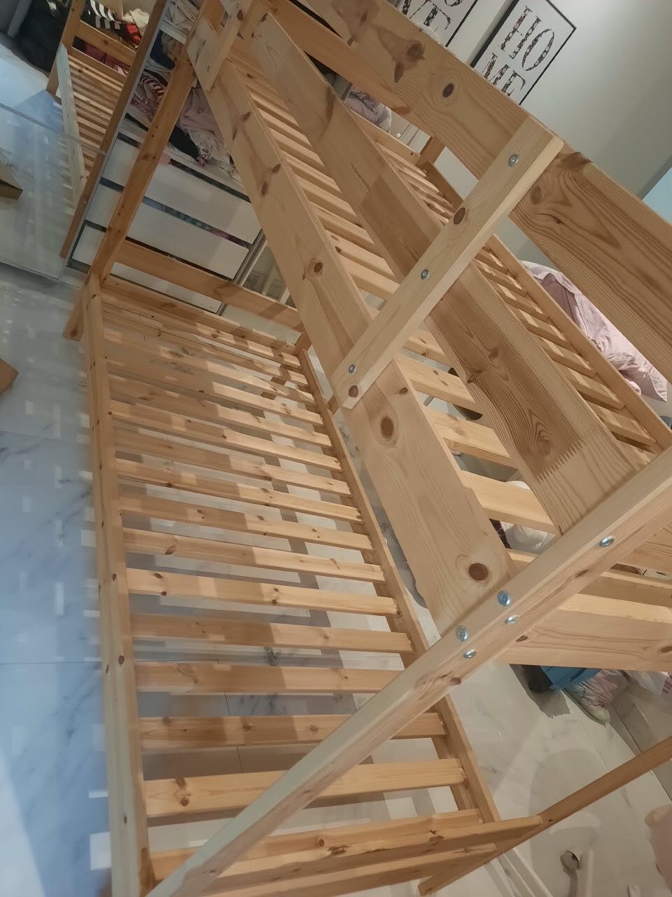 Dammam, Household Items, SAR 500,  Bank Bed(wooden)(IKEA ) SAR 500/- Delivery Free In 8KM