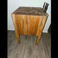 USD 2200,  Vintage Solid Maple Butcher Block | Wooden Butcher Block &ndash; Empty Barrel