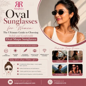 New Delhi, Fashion & Design, Oval Sunglasses For Women &ndash; Minimal Frames For Chic Everyday Wear
