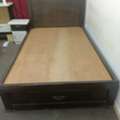 SAR 500,  Single Wooden Bed Frame With Mattress Available For Sale