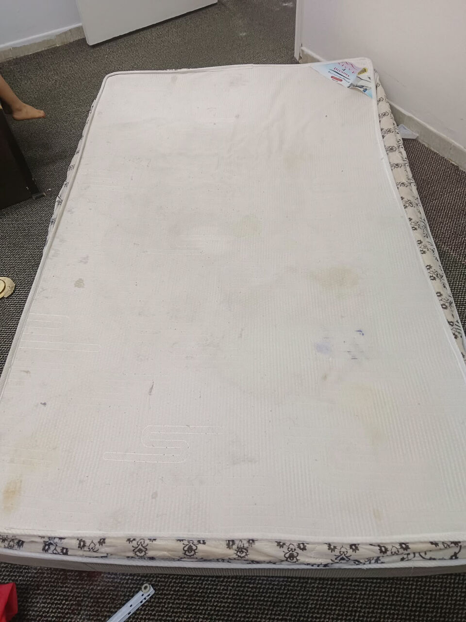 Khobar, Furniture, SAR 500,  Single Wooden Bed Frame With Mattress Available For Sale