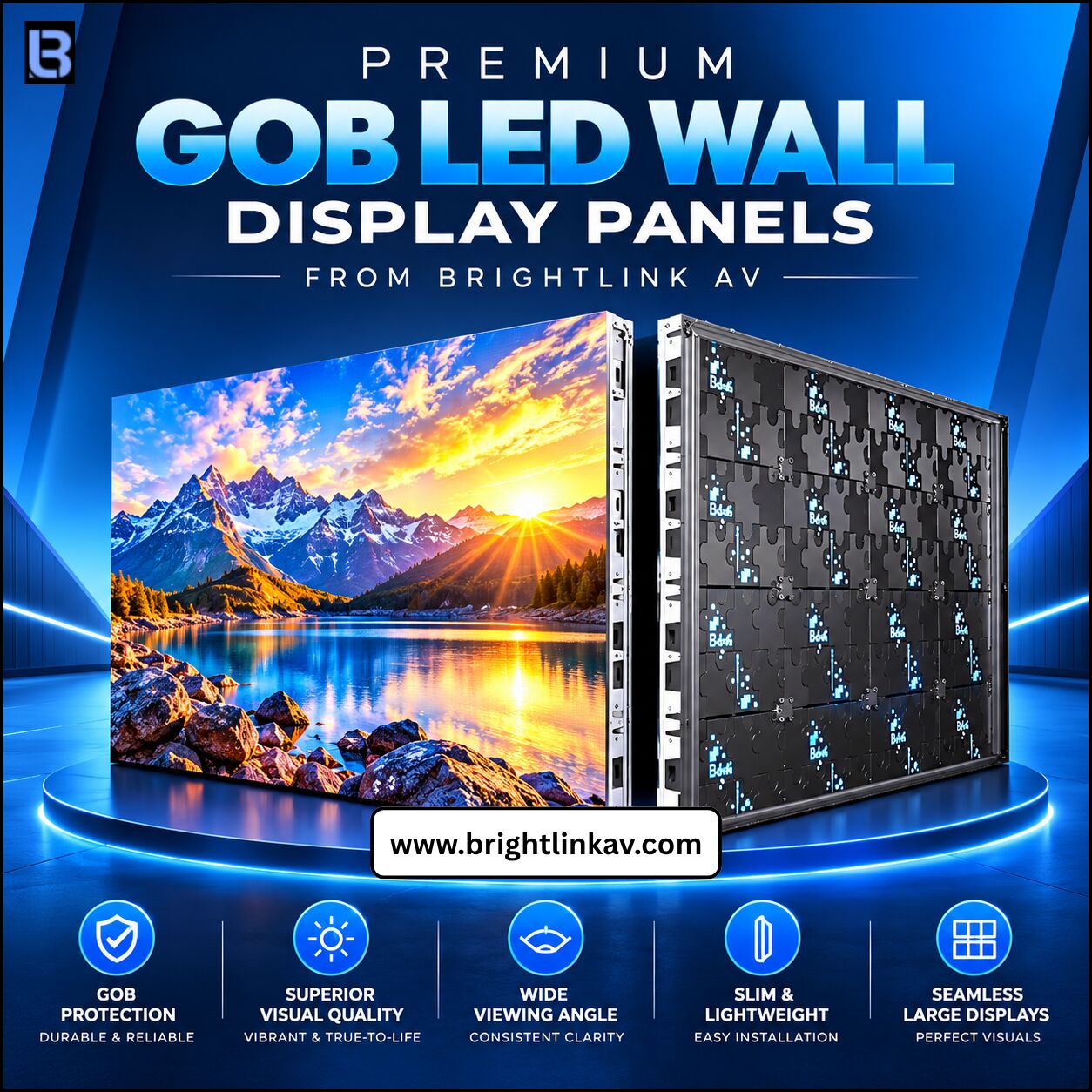 New York, Electronics, USD 26246,  Premium GOB LED Wall Display Panels From Brightlink AV