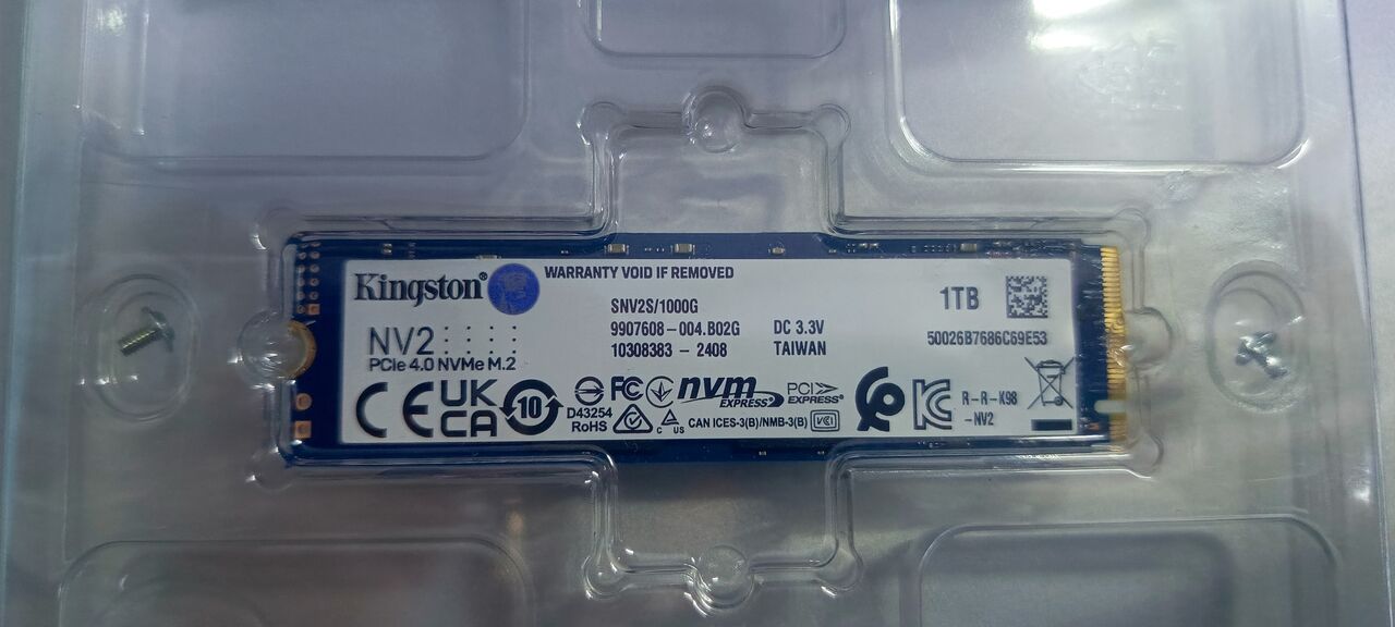 Al Rehab, Electronics, SAR 350,  Kingston Nv2 Snv2S/1000G 1Tb (3500/2100Mb/S) M.2 2280 Pcie 4.0 Nvme SSD