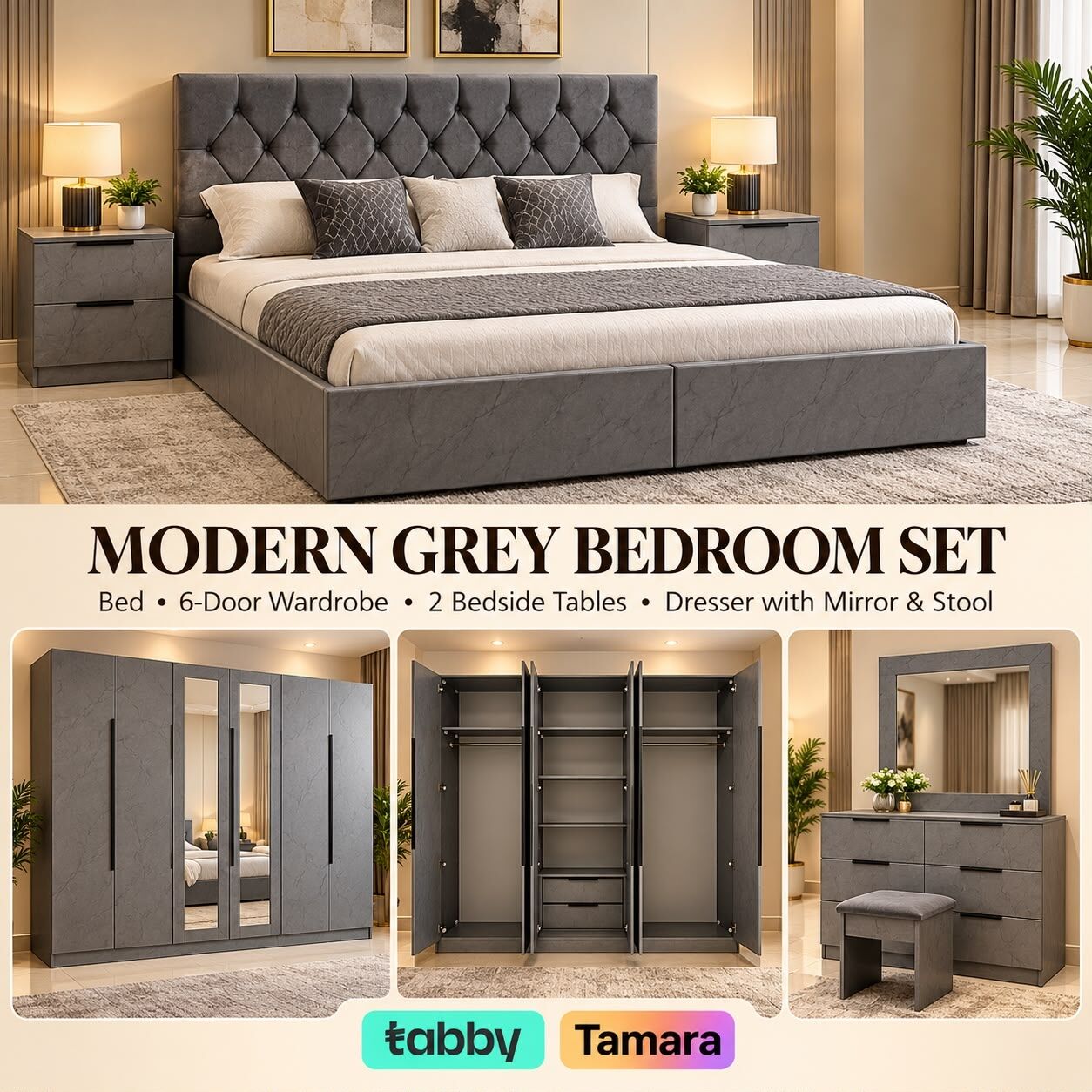 Jeddah, Furniture, SAR 1,  Complete Wooden Bedroom Furniture Sets Available In Reasonable Prices With Best Quality