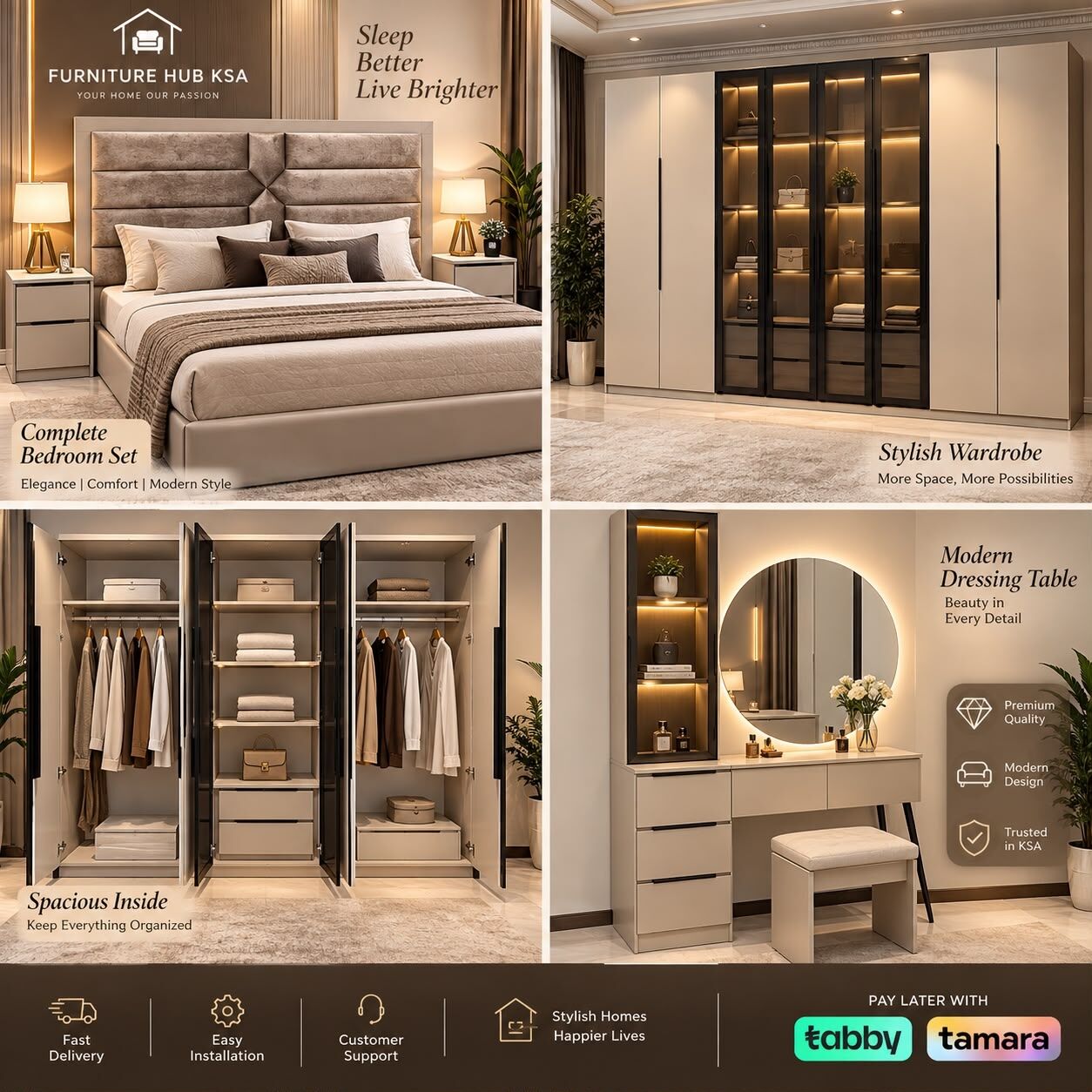 Jeddah, Furniture, SAR 1,  Complete Wooden Bedroom Furniture Sets Available In Reasonable Prices With Best Quality