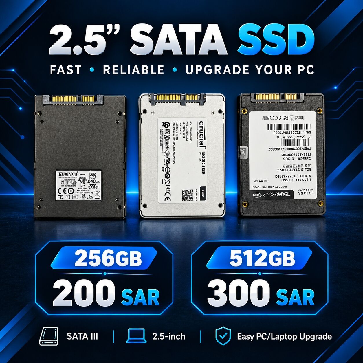 Riyadh, Computers, SAR 200,  SSD 256GB / 512GB
