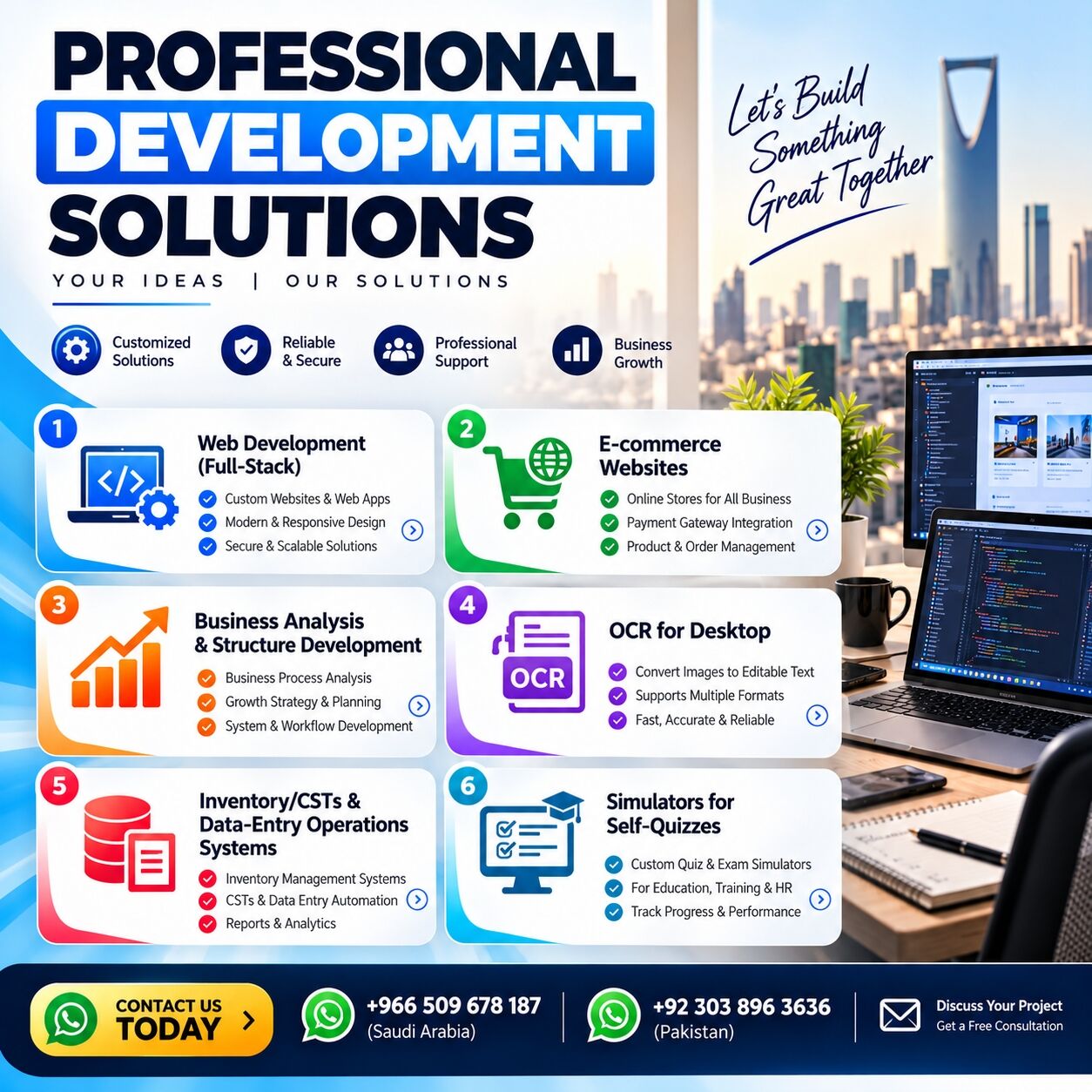 Riyadh, Web Design & Development, PROFESSIONAL We Provide Customized Digital Solutions For Businesses