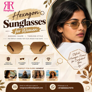 New Delhi, Fashion & Design, Hexagon Sunglasses For Women &ndash; Geometric Frames For A Bold Look