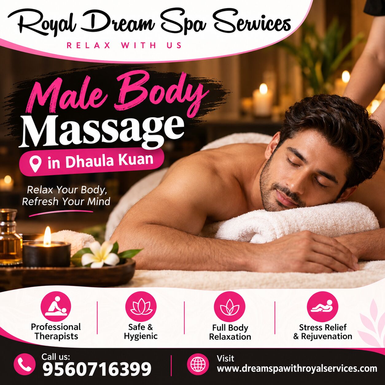 New Delhi, Health, Full Body Massage In Dhaula Kuan For Male And Female &ndash; Relax, Refresh & Rejuvenate
