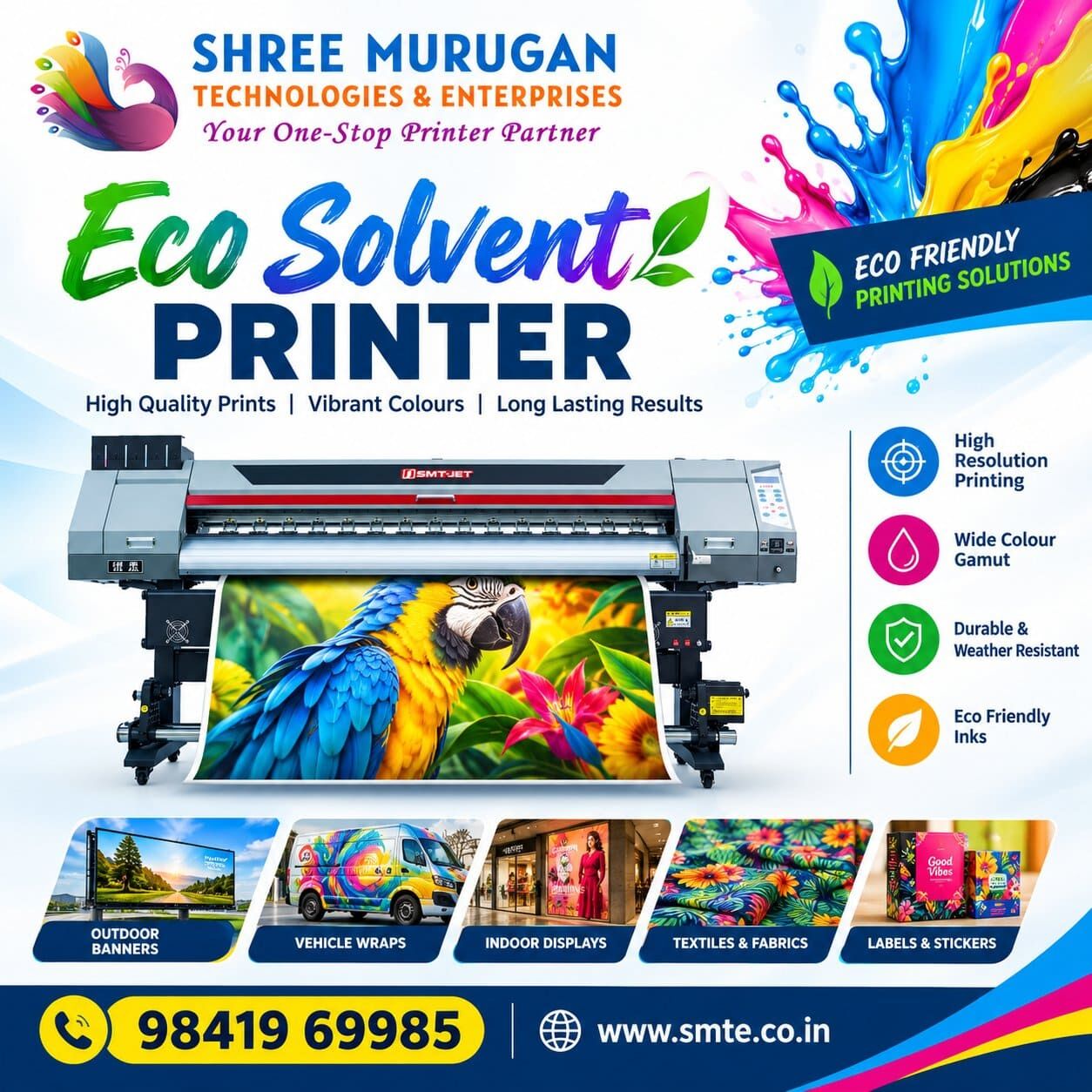 Chennai, Technical, Printing Machinery, Spare Parts And Consumables Supplier In India