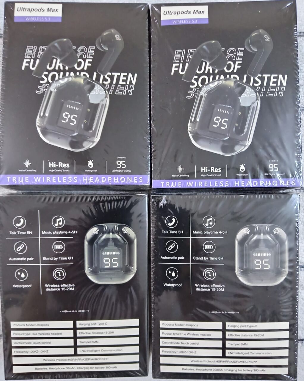 Riyadh, Electronics, SAR 10,  Ultrapods Max Wireless 5.3, Wireless Earbuds With Protective Cover