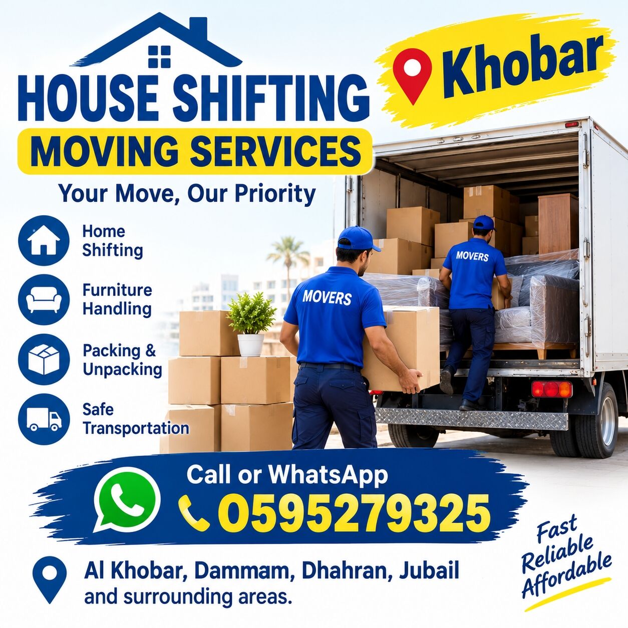 Dammam, Labor/Moving, HOUSE SHIFTING SERVICES IN AL KHOBAR FAST &bull; SAFE &bull; AFFORDABLE &bull; PROFESSIONAL MOVERS