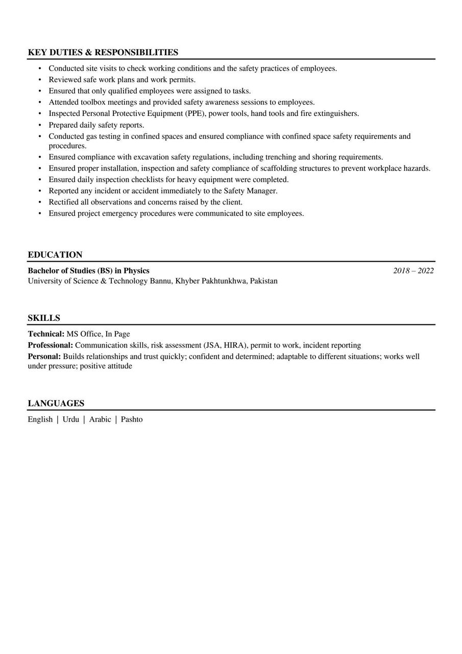 Dammam, Job Seekers, HSE Officer
