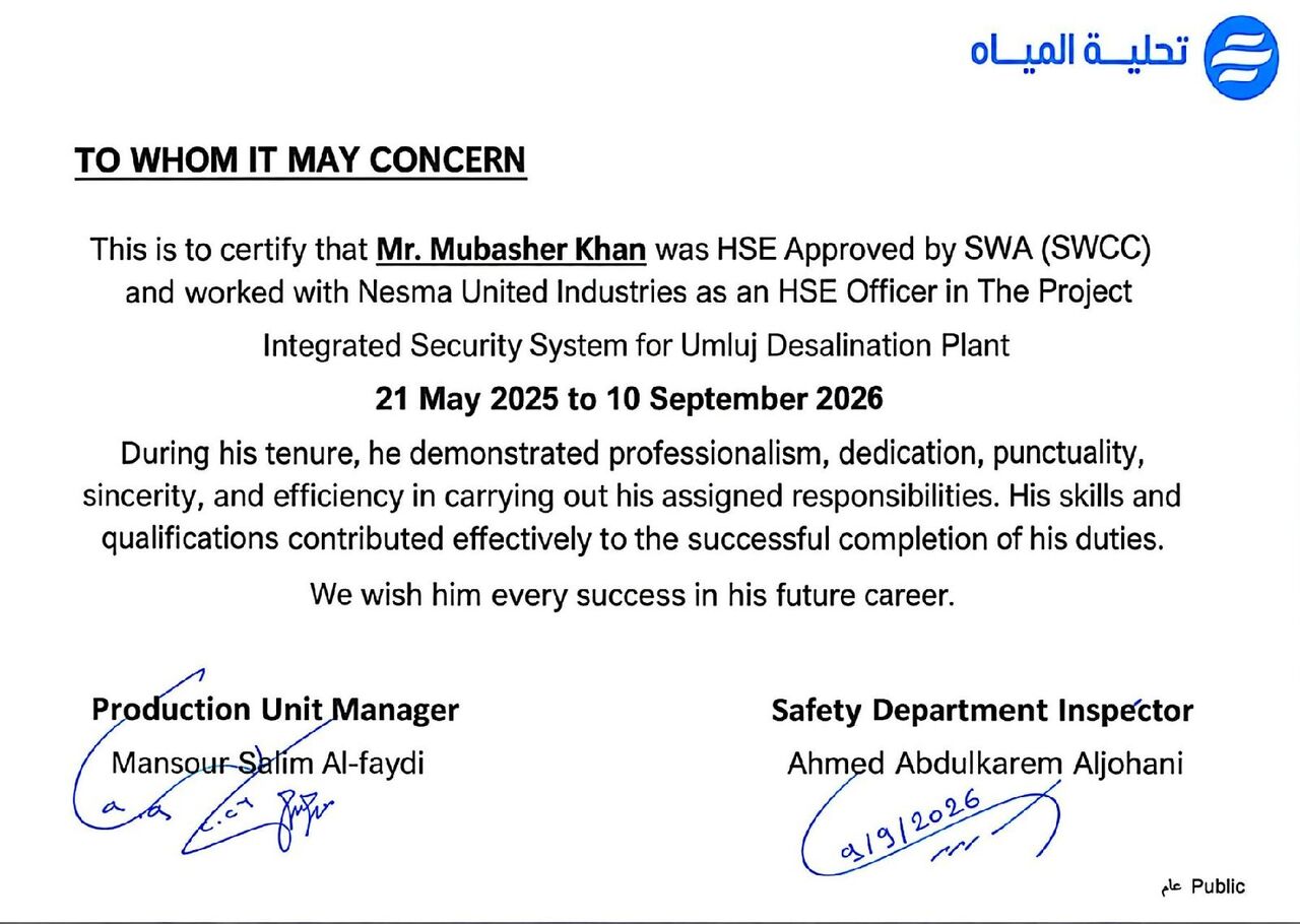 Dammam, Job Seekers, HSE Officer
