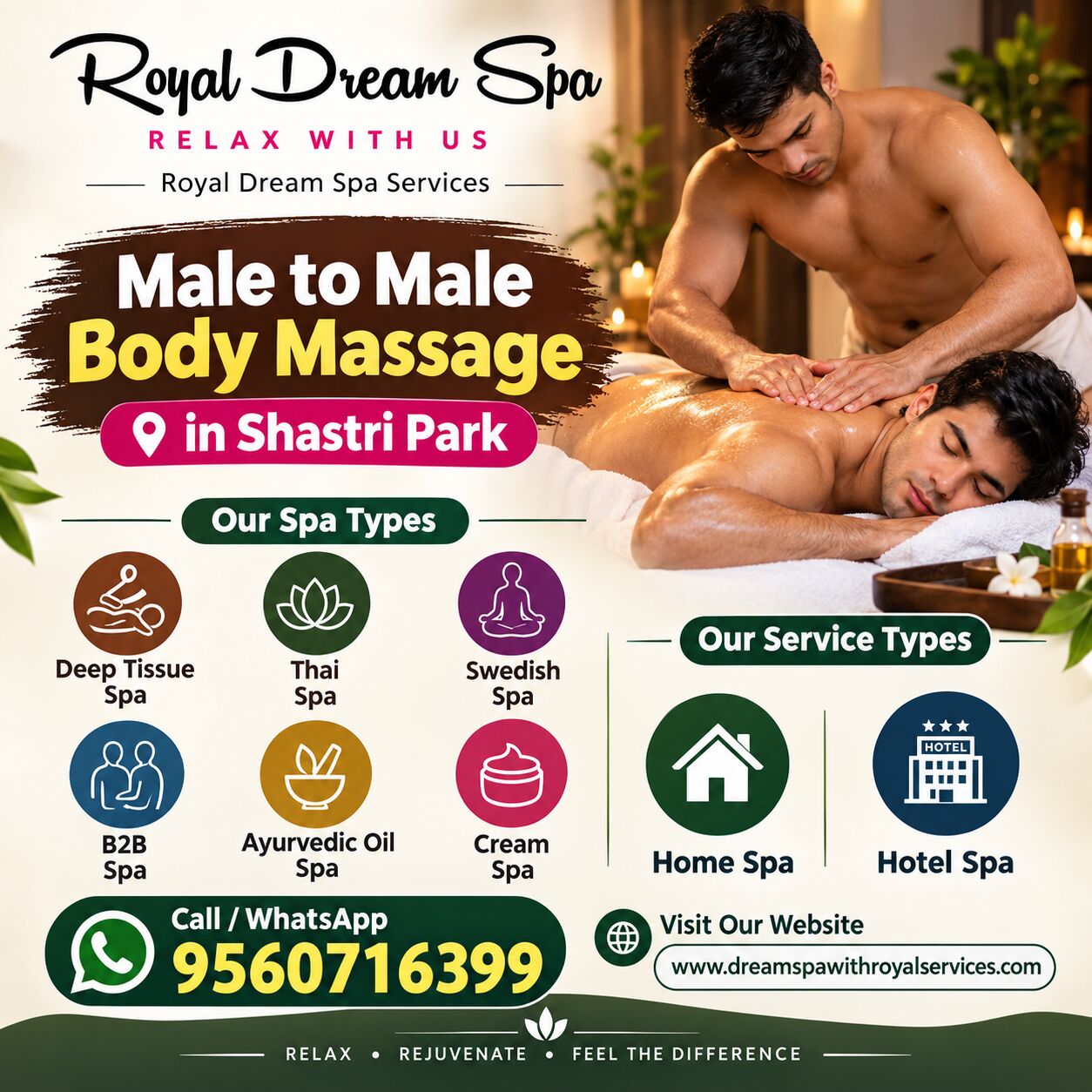 New Delhi, Health, Best Male To Male Home Spa In Katwaria Sarai Delhi