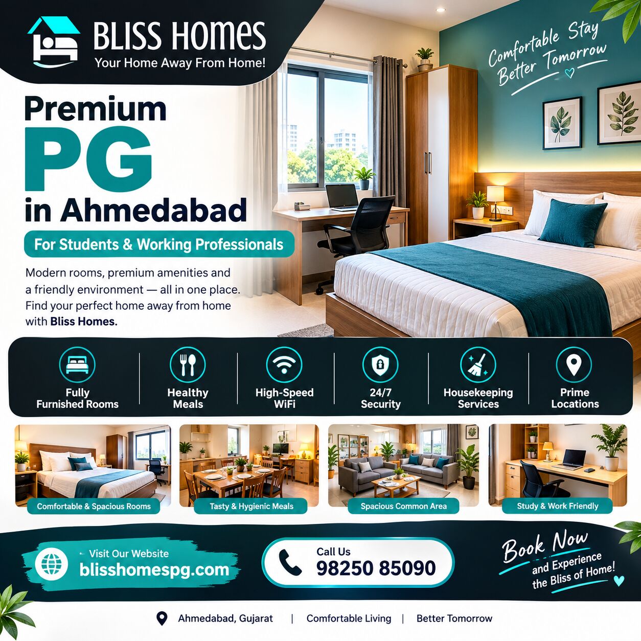 Ahmedabad, Household, Best PG In Ahmedabad For Students | Bliss Homes PG