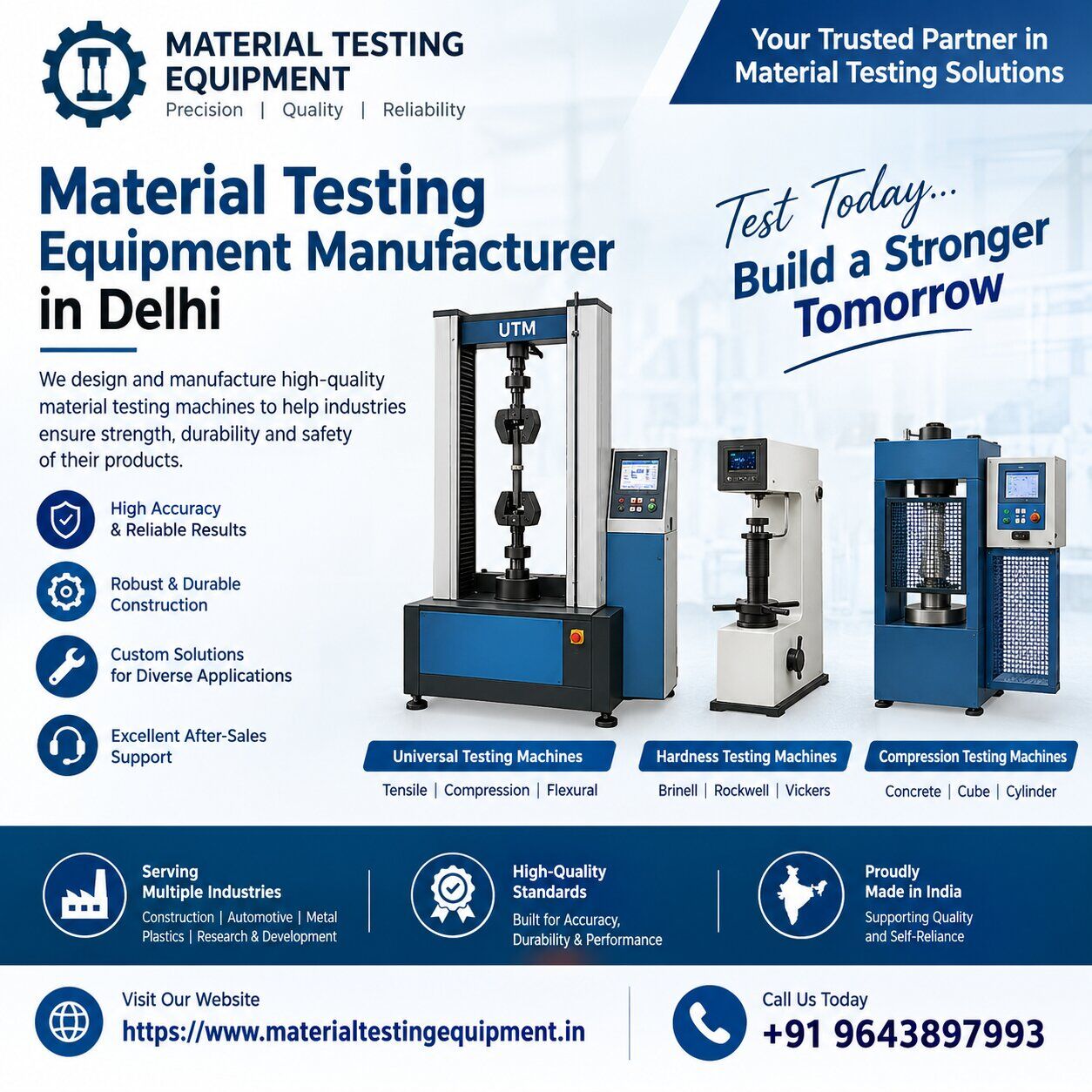 New Delhi, Machinery, INR 50000,  Material Testing Machine Manufacturer In Delhi
