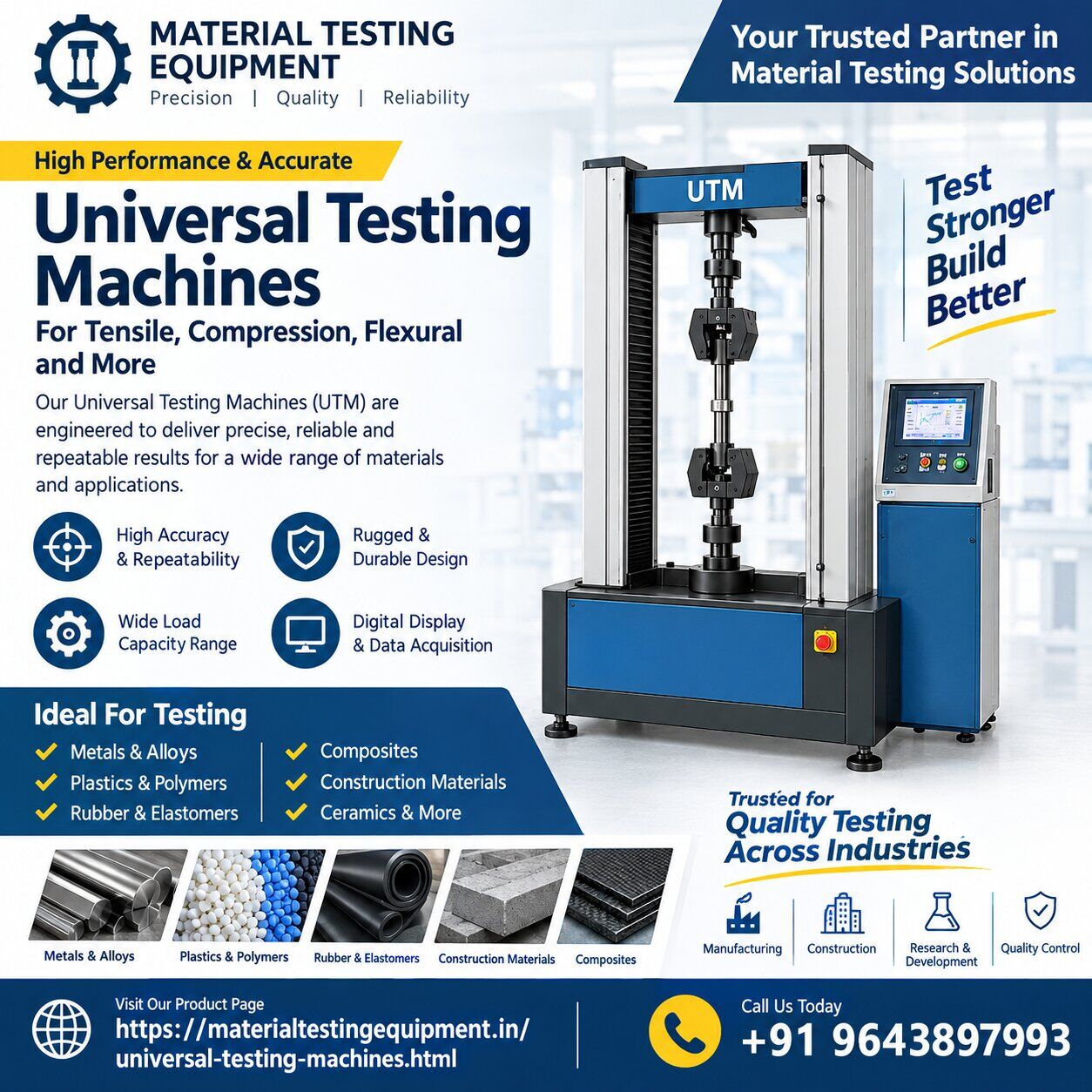New Delhi, Machinery, INR 50000,  Universal Testing Machine Manufacturer In Delhi