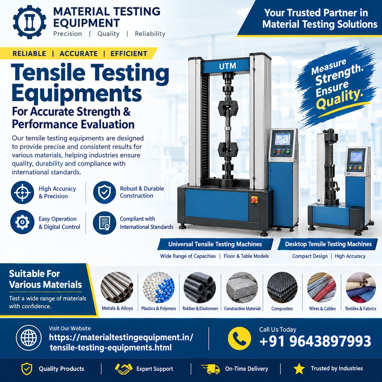 New Delhi, Machinery, INR 50000,  Tensile Testing Equipment Manufacturer In Delhi