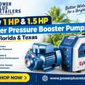 USD 288,  Buy 1 & 1.5 HP Water Pressure Booster Pumps In Florida & Texas