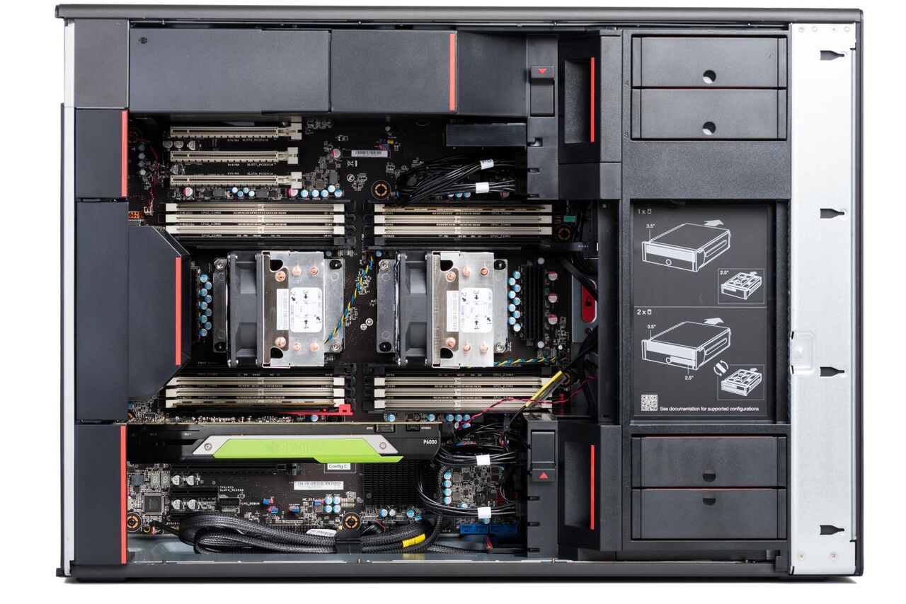 Riyadh, Computers, SAR 15500,  Lenovo P920 RAM 384GB 2X CPU 112 CORE GPU Quadro 24GB احتراف