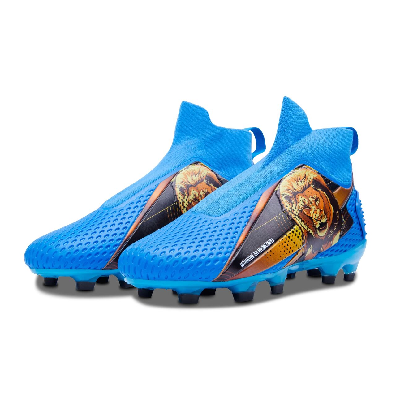 New York, Sporting Goods, USD 58,  Make Every Match Stand Out With Stylish Blue And Gold Soccer Cleats