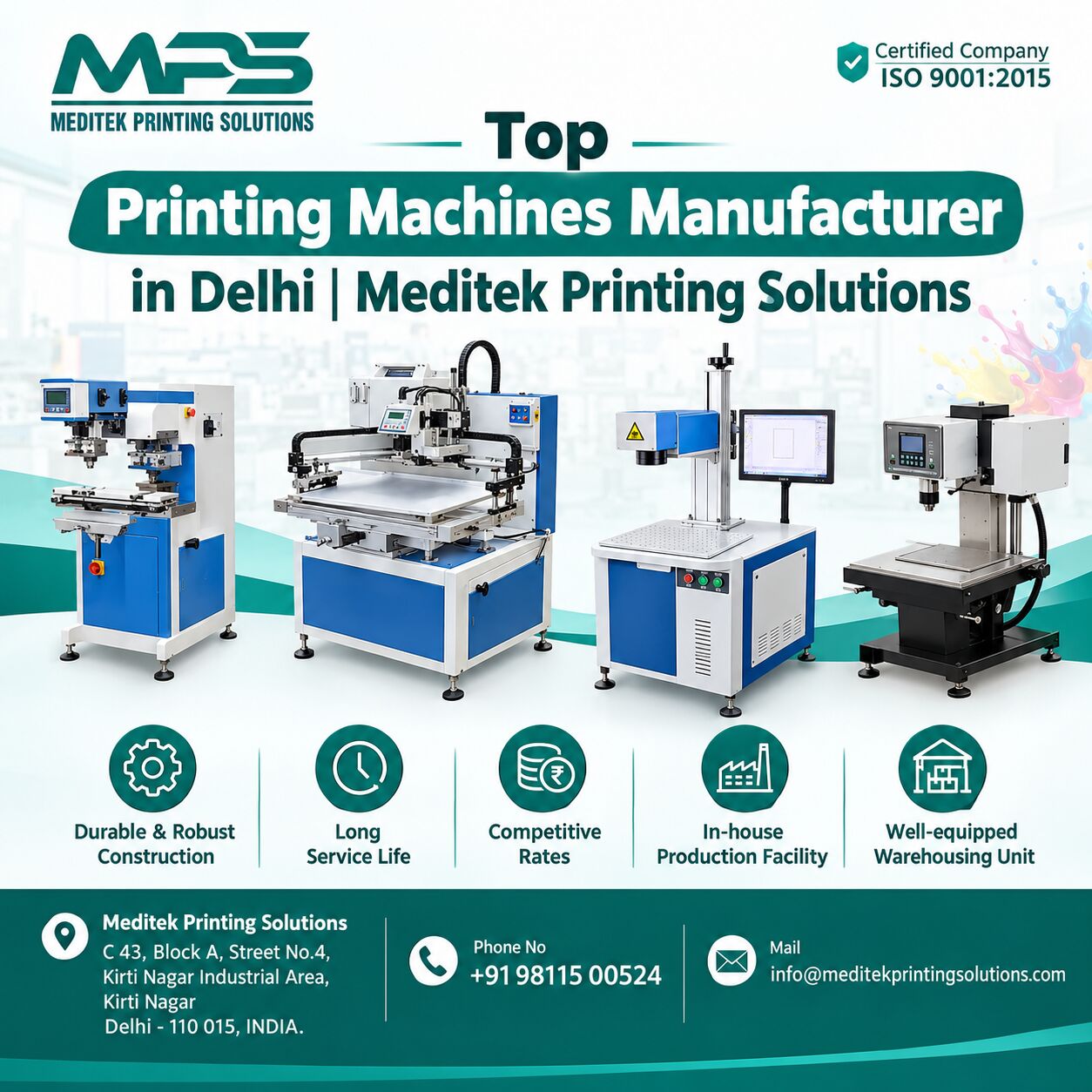 New Delhi, Electronics, Best Printing Machines Manufacturer In Delhi | Meditek Printing Solutions
