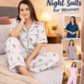 INR 659,  Night Suits For Women With Soft Cotton Half-Sleeve Loungewear Sets