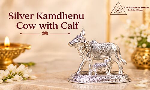 Gurgaon, Business, Shop Silver Kamdhenu Cow With Calf Online At Best Price