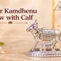 Shop Silver Kamdhenu Cow With Calf Online At Best Price