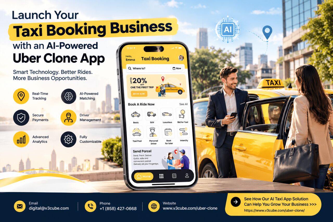 London, Software Development, Launch Your Taxi Booking Business With An AI-Powered Uber Clone App