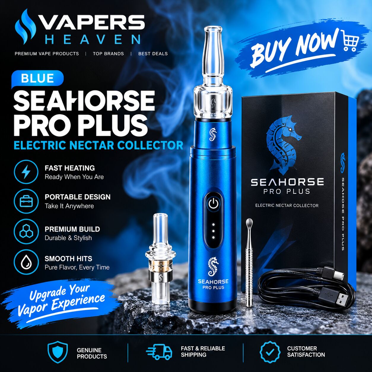 New York, Electronics, USD 49,  Buy Now &ndash; Blue Seahorse Pro Plus Electric Nectar Collector