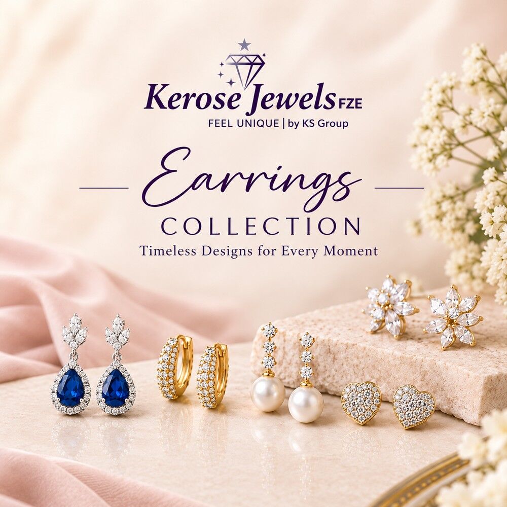 Dubai, Jewelry, AED 16,  Buy Gold & Diamond Earrings Online In Dubai | Kerose Jewels