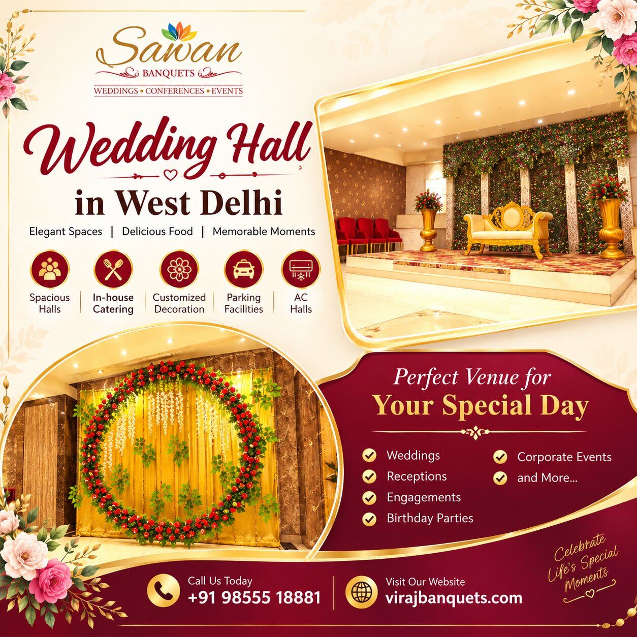 New Delhi, Event Planning, Wedding Banquet Hall In West Delhi