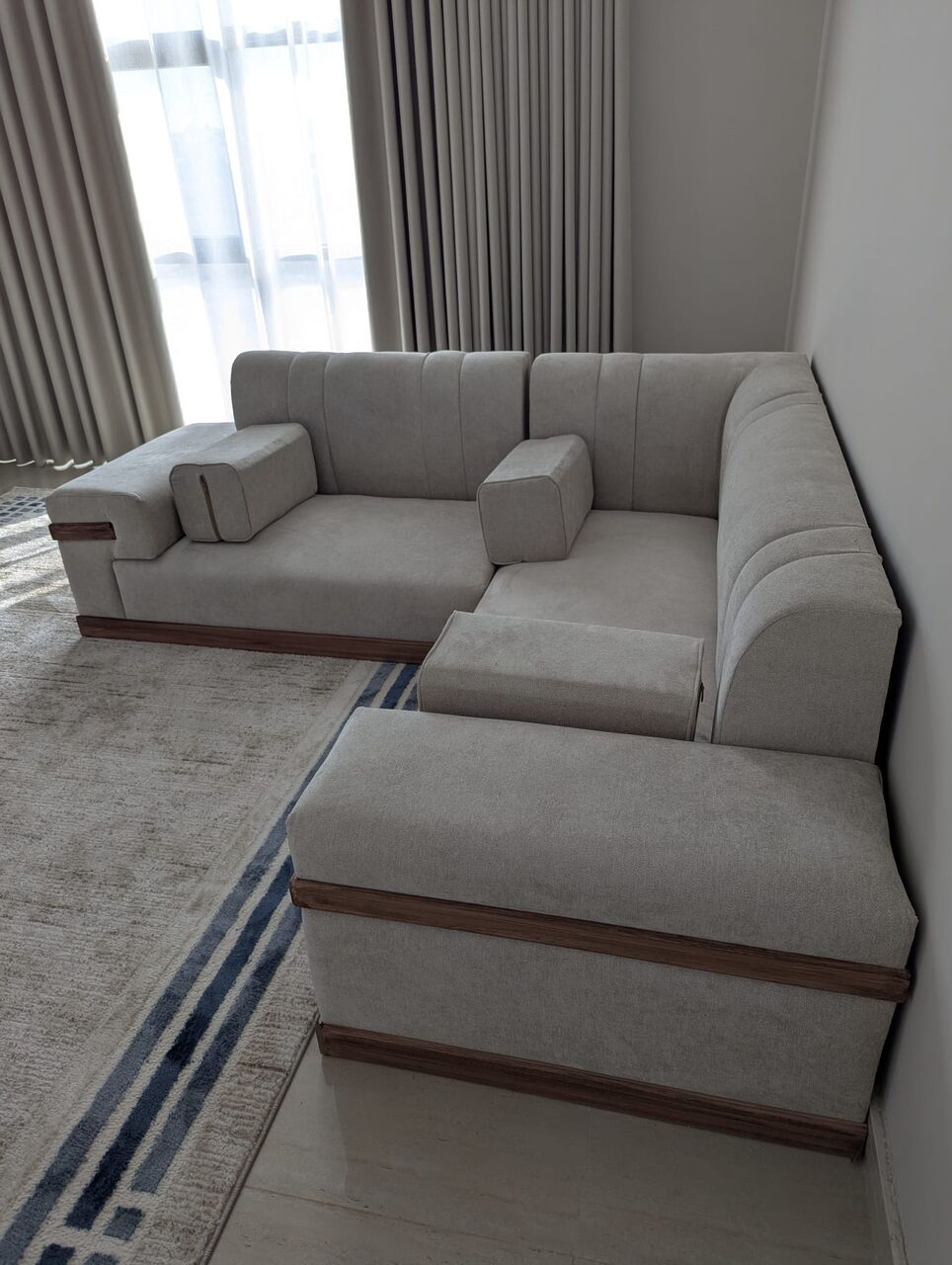 Madinah, Furniture, SAR 1150,  Like New Modern L-Shaped Sectional Sofa / Majlis &ndash; Excellent Condition