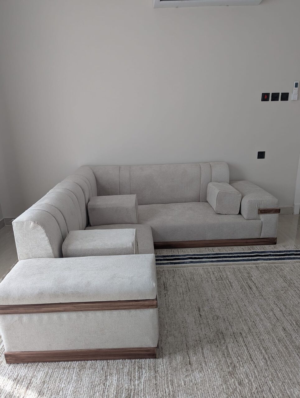 Madinah, Furniture, SAR 1150,  Like New Modern L-Shaped Sectional Sofa / Majlis &ndash; Excellent Condition