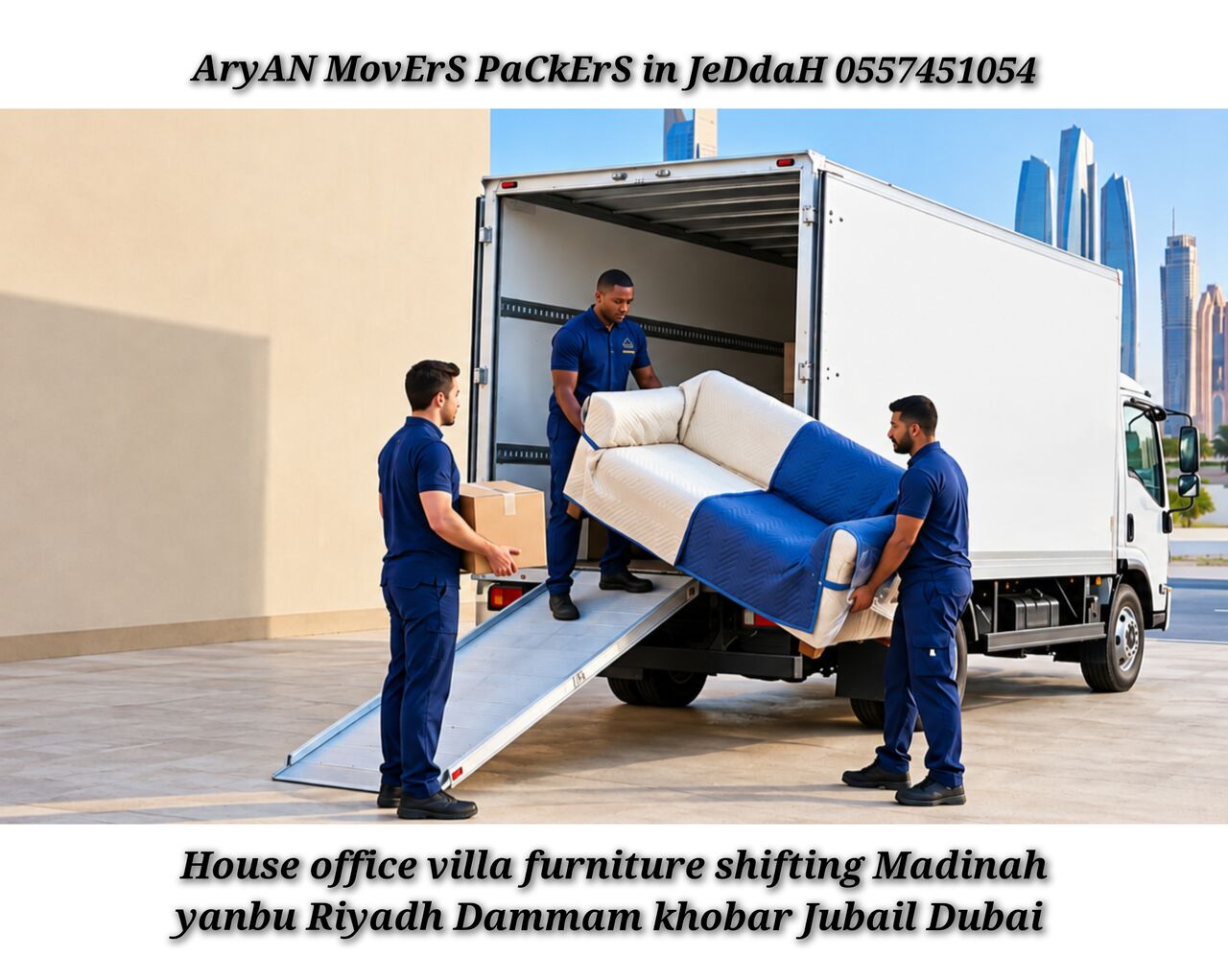 Jeddah, Labor/Moving, ArYaN Movers Packers In Jeddah Home Villa Furniture Shifting Movings Service/0557451054