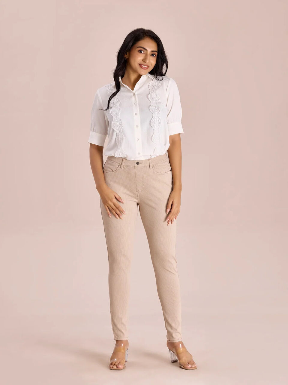 Chennai, Clothing & Accessories, INR 799,  Beige Pants For Women By Go Colors &ndash; Effortless Style For Every Occasion