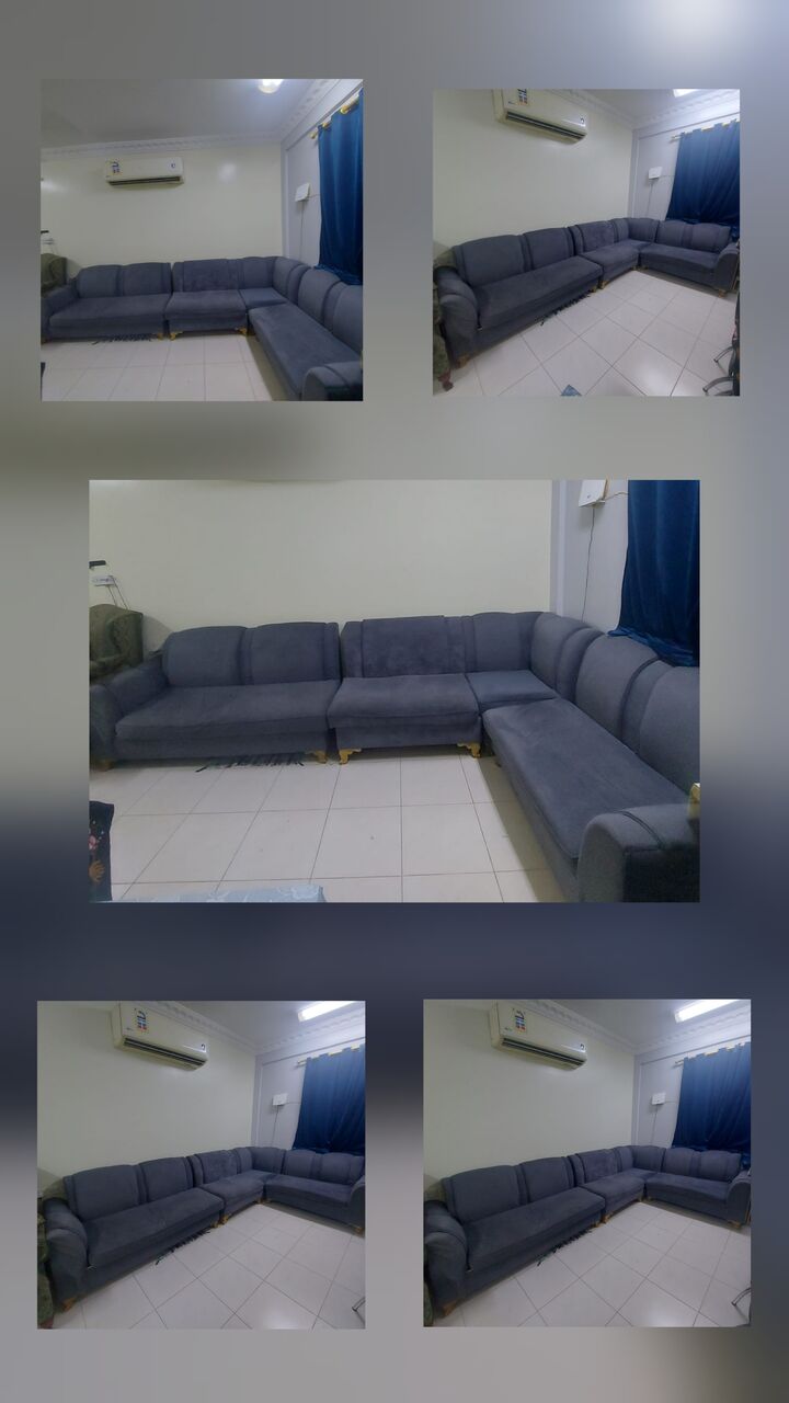 Dammam, Furniture, SAR 1700,  LG Refrigerator 14.80 Cubic & L Shape Sofa Set For Sale