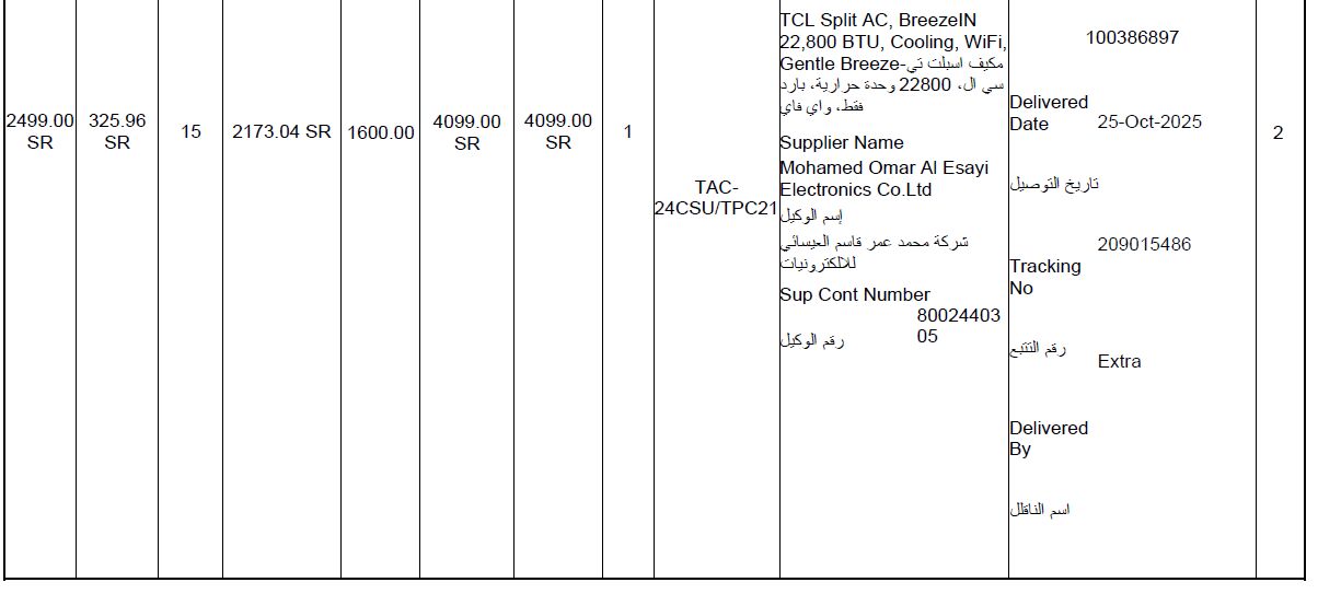 Al Zahra, Air Conditioners, SAR 1700,  Split AC For Sale