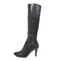 USD 182,  Women's Croc Print Slim Calf Leather Boots