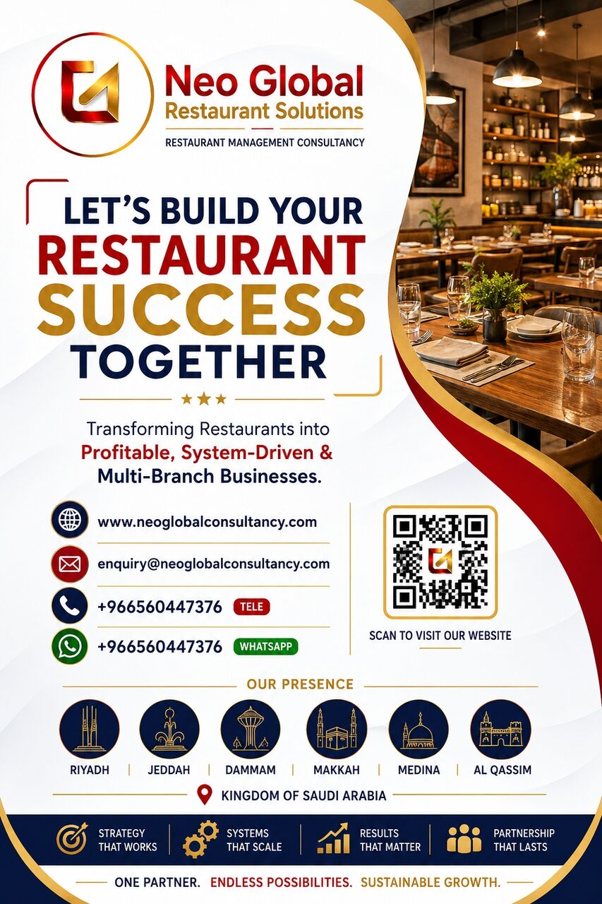 Riyadh, General, റെസ്റ്റോറന്റ് കൺസൽറ്റൻസി സർവീസ്.