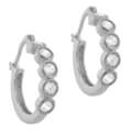 Orbits Silver Hoop Earrings For Everyday Style