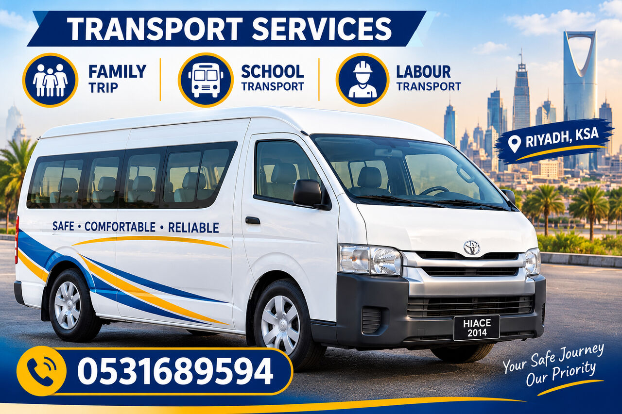 Riyadh, Labor/Moving, I Have Hiace Bus Pickup & Drop