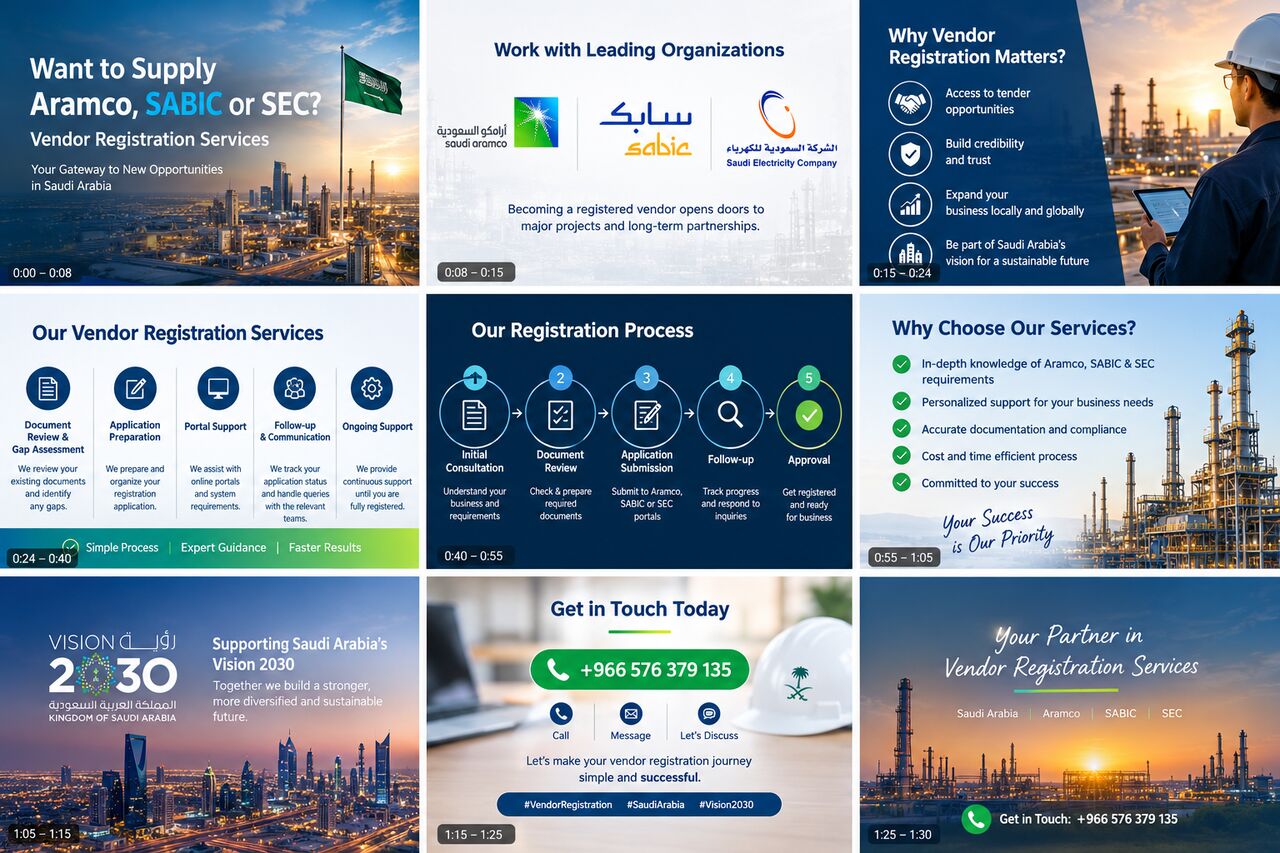 Riyadh, Technical, Want To Supply Aramco, Sabic, Or SEC? SAP Registration Service- Vendor Registration