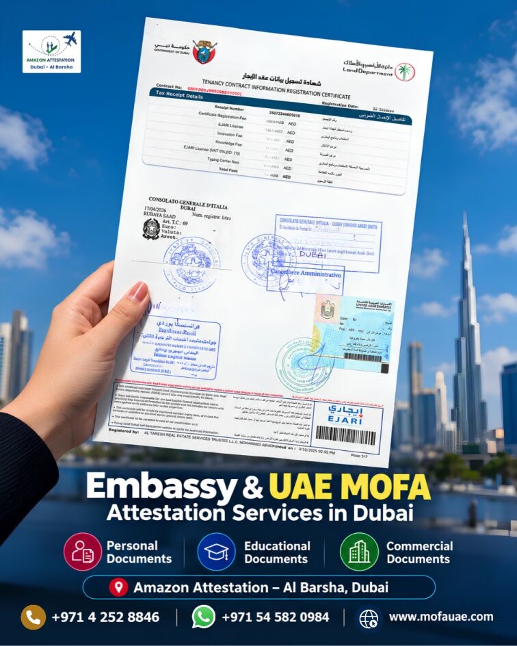 Al Barsha, Legal, Professional Embassy & UAE MOFA Attestation In Al Barsha, Dubai