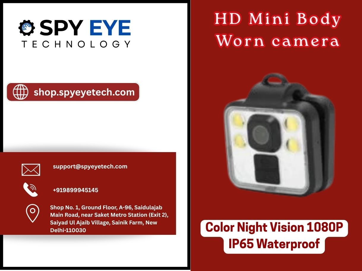 New Delhi, Electronics, INR 4500,  Portable 1080P Body Camera For Field Work