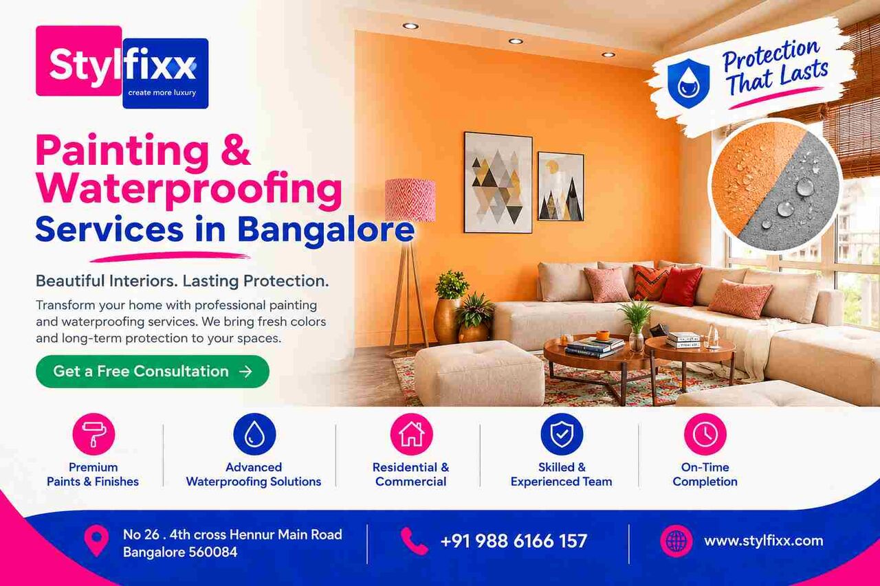 Bangalore, Interior Design, Painting & Waterproofing Services In Bangalore