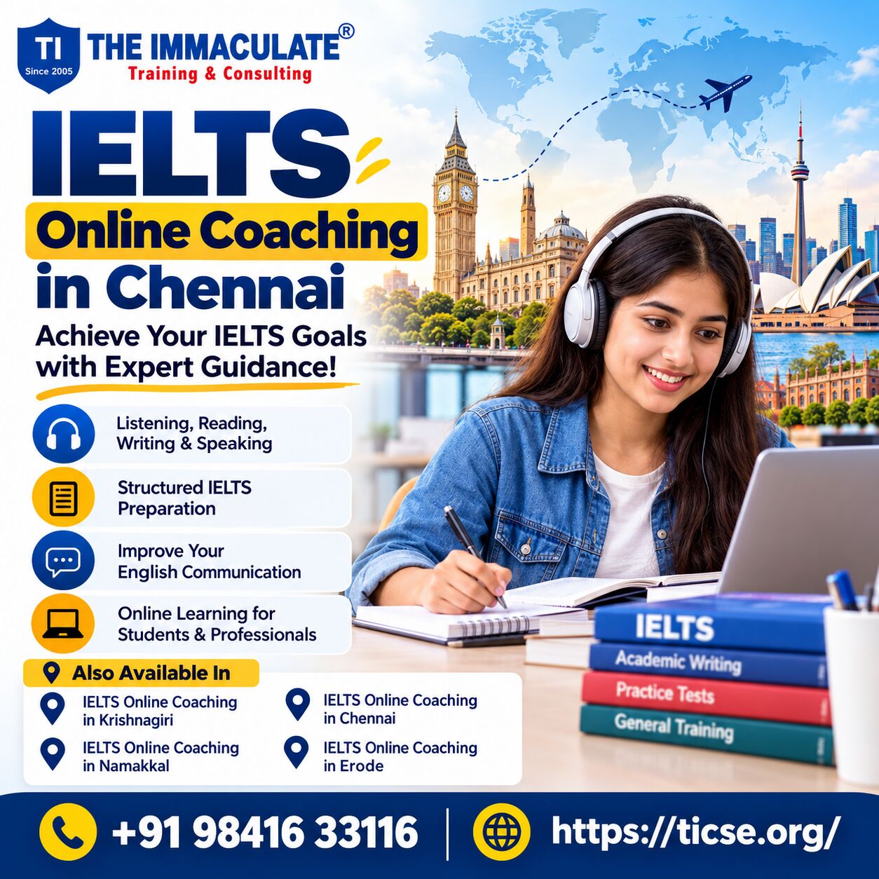 Chennai, Training, IELTS Online Coaching In Chennai For Study Abroad Aspirants